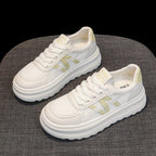 Damen Sportliche Sneaker mit bequemer Plateausohle und atmungsaktiver Obermaterialstruktur R&B