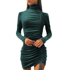 Frauen Samt Bodycon Kleid R&B