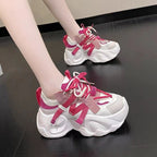 Damen Sportliche Chunky Sneakers mit innovativem Schnürsystem