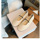 Damen elegante Ballerinas mit modischem Riemchendesign R&B