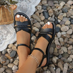 Damen Komfortable Sandalen mit elegantem Flecht-Design R&B