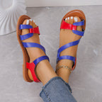 Damen modische Riemchen-Sandalen mit flexibler Sohle R&B