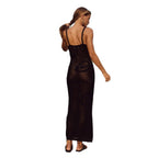 Damen elegantes Netz-Strandkleid R&B