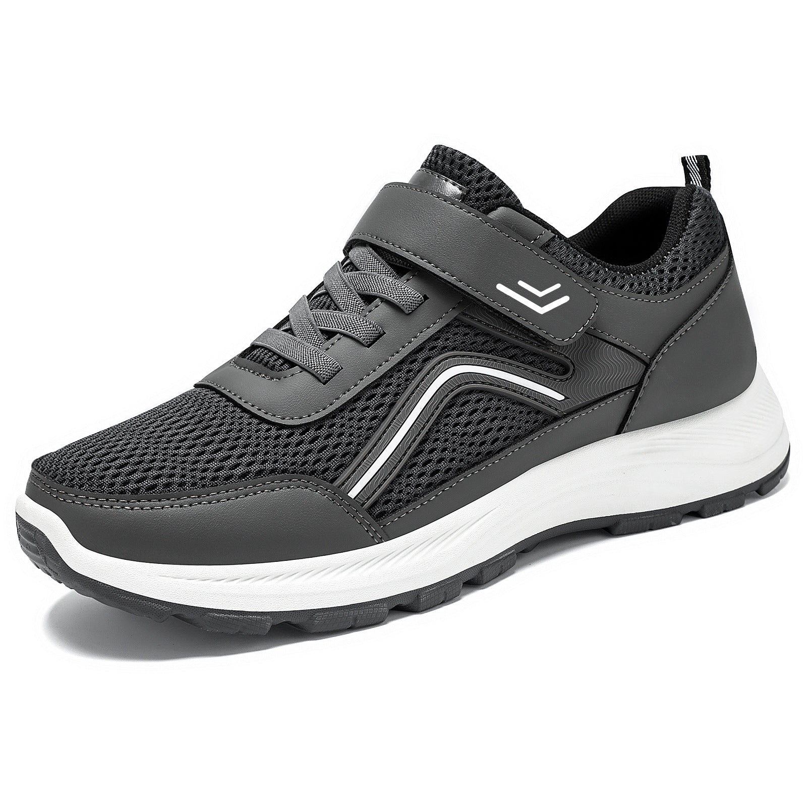 Damen Sportliche Sneaker mit elastischem Klettverschluss und atmungsaktivem Mesh-Obermaterial R&B