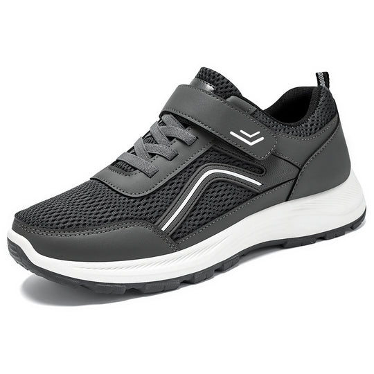 Damen Sportliche Sneaker mit elastischem Klettverschluss und atmungsaktivem Mesh-Obermaterial R&B
