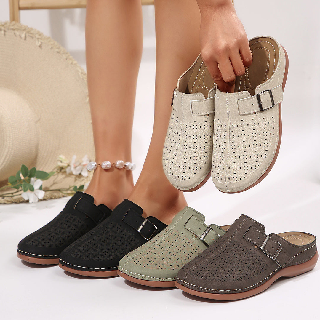 Damen Atmungsaktive Clogs mit modischem Lochmuster R&B