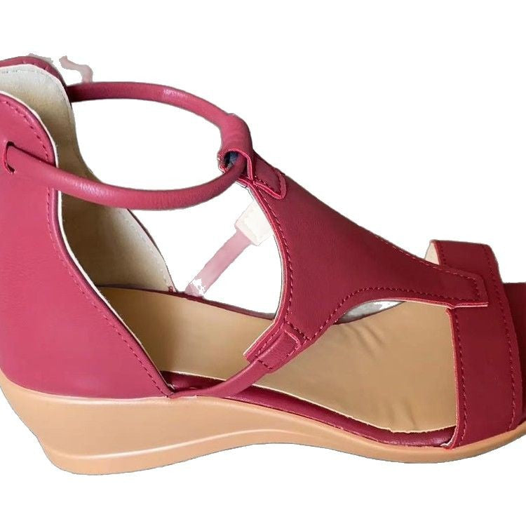 Damen Wedge-Sandalen mit anatomischem Fußbett und verstellbarem Riemendesign R&B