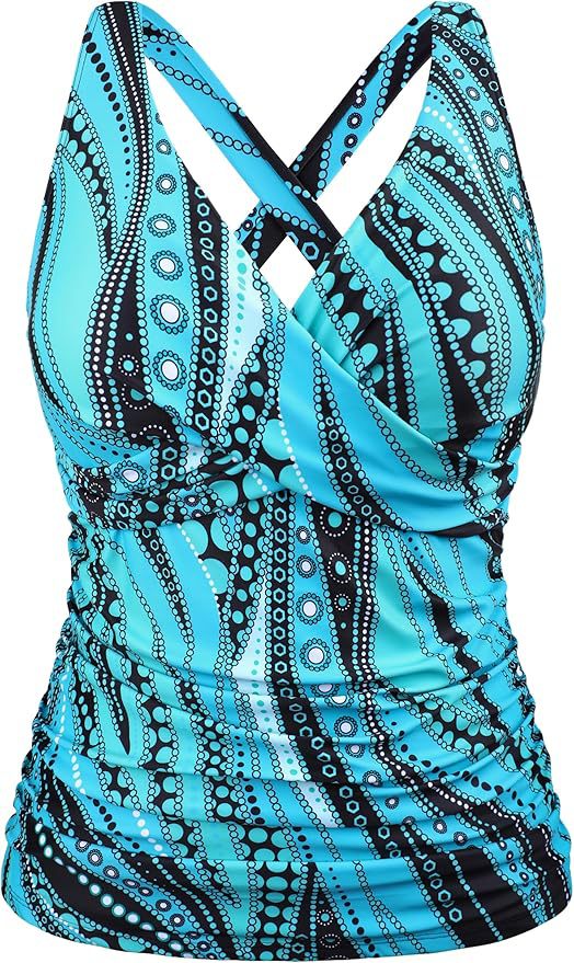 Damen Badeanzug mit Wickelschnitt und figurschmeichelndem Design R&B