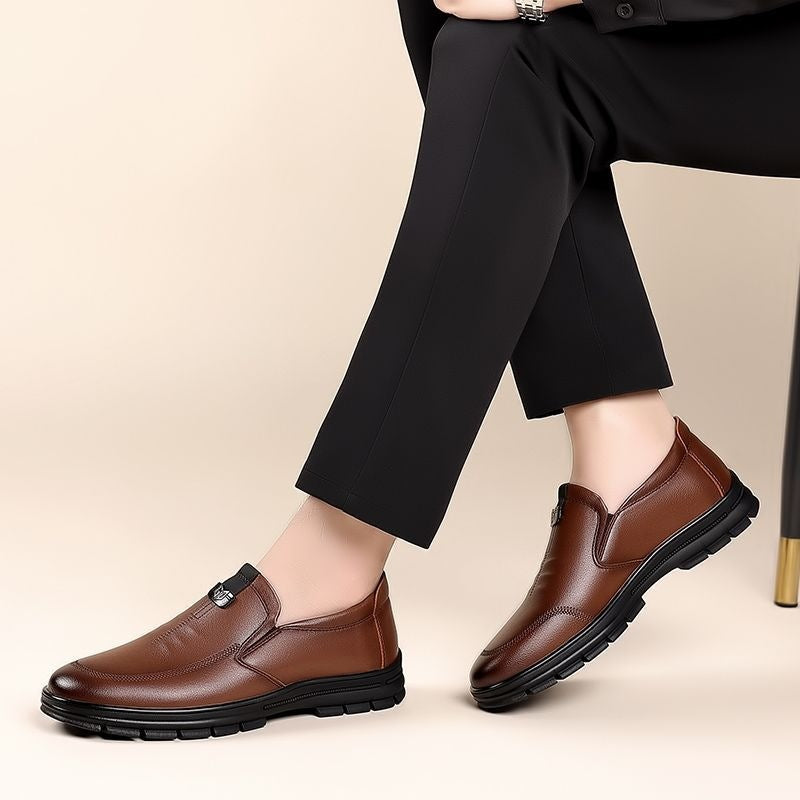 Herren Elegante Slip-On Lederschuhe mit ergonomischer Passform R&B