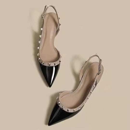 Damen Slingback-Pumps mit modischen Nieten R&B