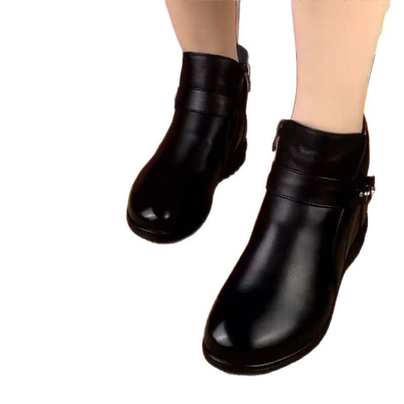 Damen Elegante und bequeme Stiefeletten mit modischem Riemen R&B