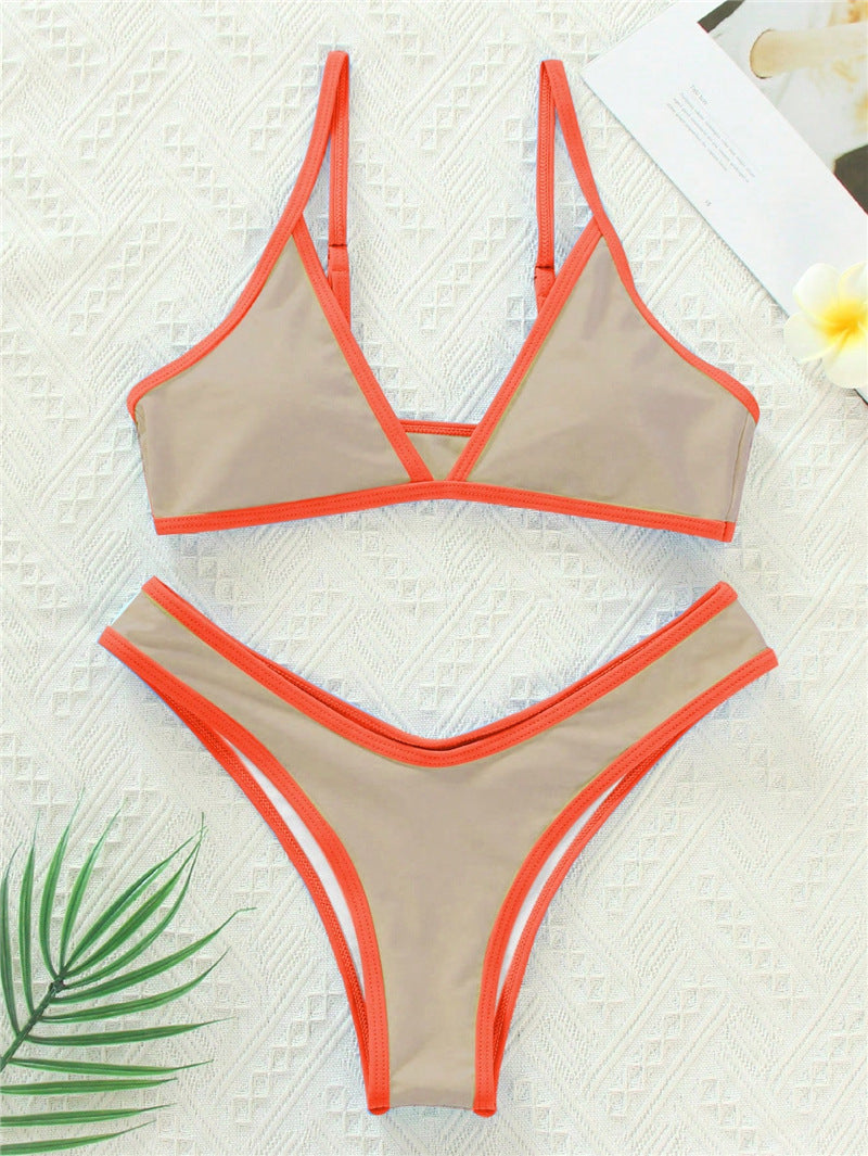 Damen Triangel-Bikini mit eleganter Naht und sportlichem Schnitt R&B