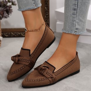 Damen luftige Ballerinas mit modischem Schleifen-Design R&B