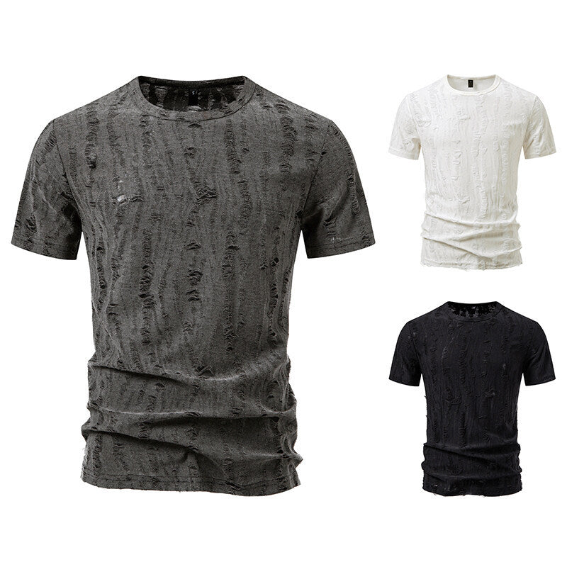 Herren T-Shirt mit strukturiertem Vintage-Design