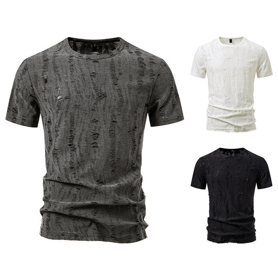 Herren T-Shirt mit strukturiertem Vintage-Design R&B