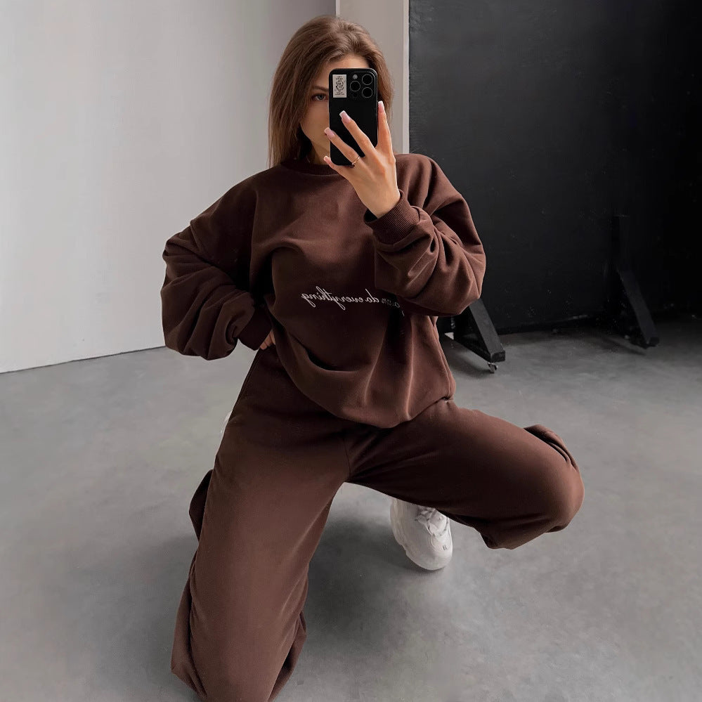 Damen Urbanes Relaxed-Fit Freizeit-Set aus weichem Material