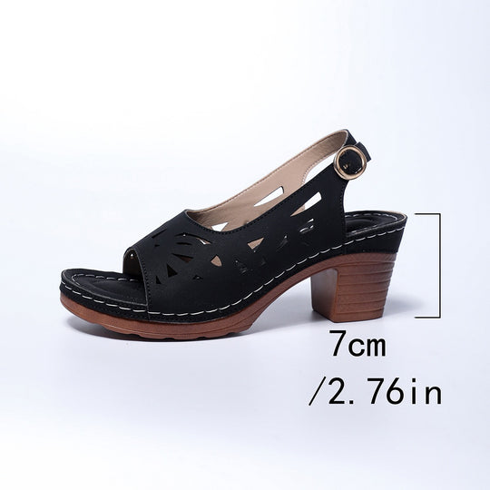 Damen Slingback Sandalen mit luftiger Schnittführung R&B