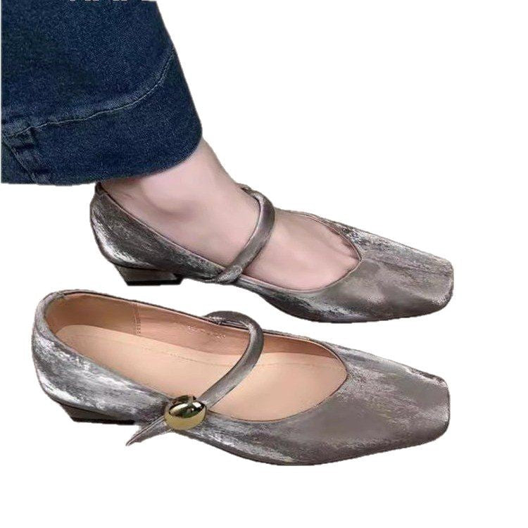 Damen Slipper mit eleganter Schnalle und modischem Blockabsatz R&B