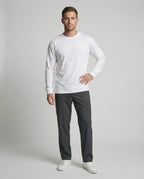 Lässiges Baumwoll Langarmshirt Weiß Oversize T-Shirt für coole Urban Styles