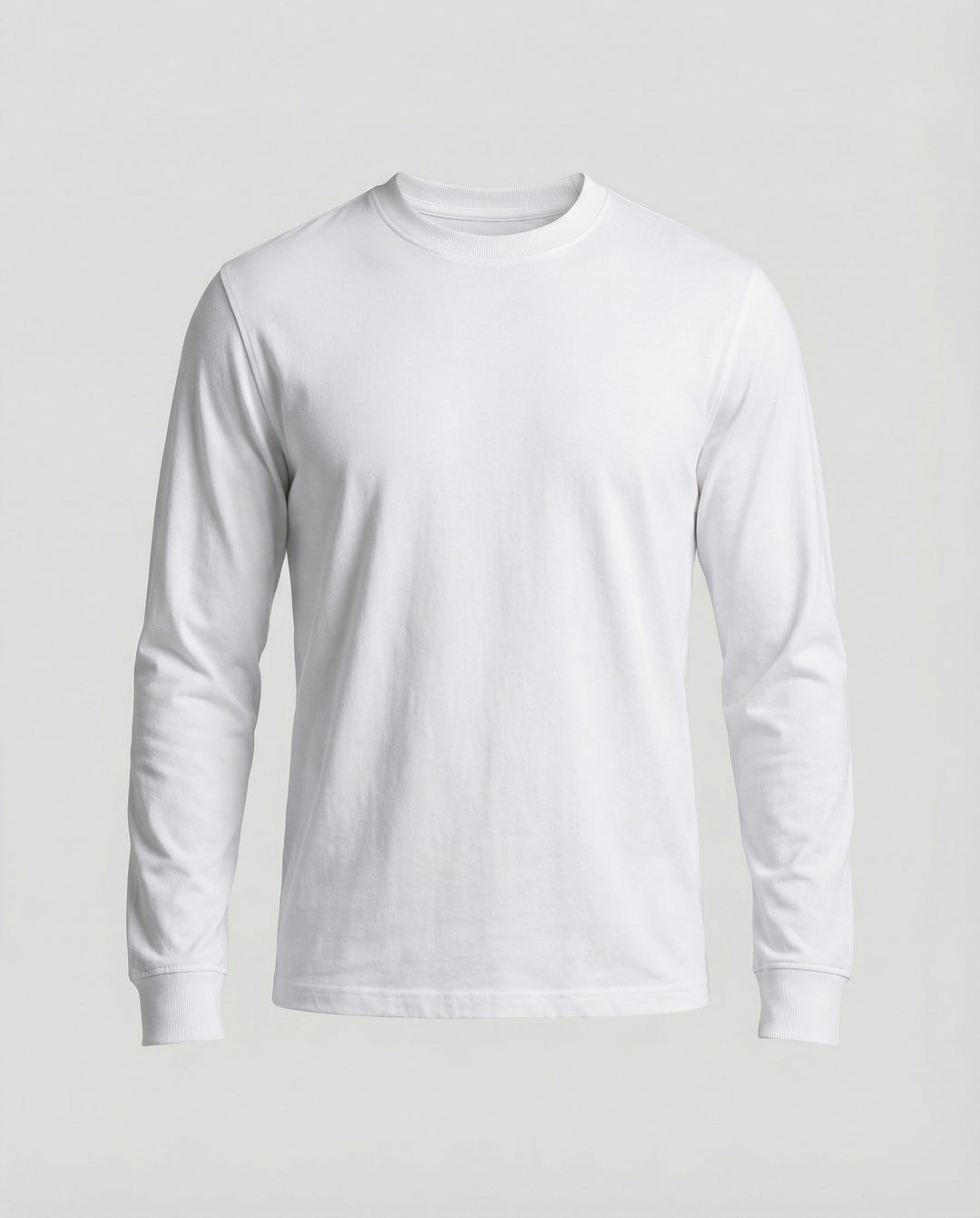 Lässiges Baumwoll Langarmshirt Weiß Oversize T-Shirt für coole Urban Styles