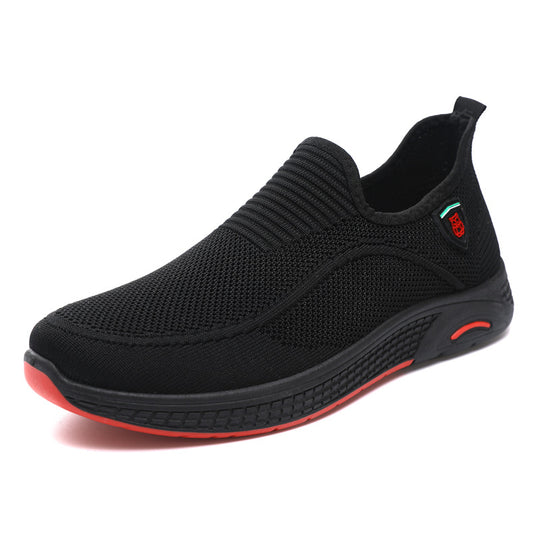 Damen Bequeme Slip-On Sneakers mit atmungsaktiver Mesh-Oberfläche und flexibler Sohle R&B