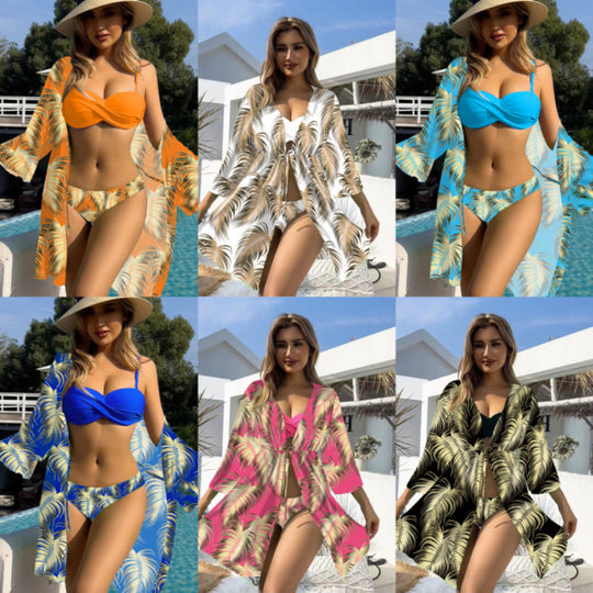 Damen Bikini-Set mit elegantem Kimono R&B