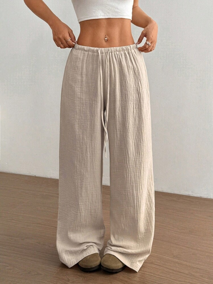 Damen Lockere Palazzo-Hose R&B