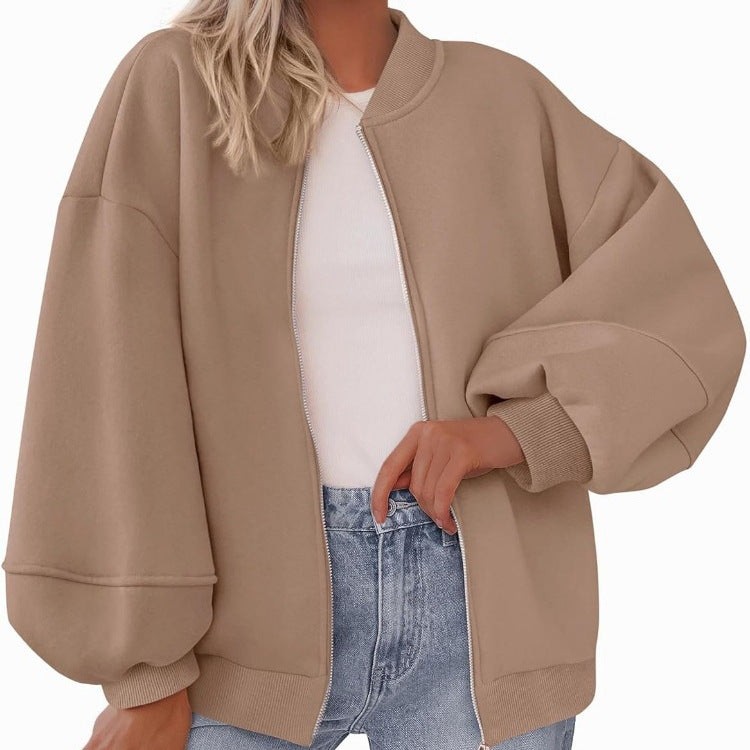 Damen Oversized Sweaterjacke R&B