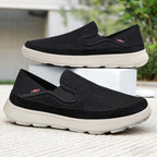 Damen Bequeme Mesh-Slipper mit elastischem Einstieg und dämpfender Sohle R&B