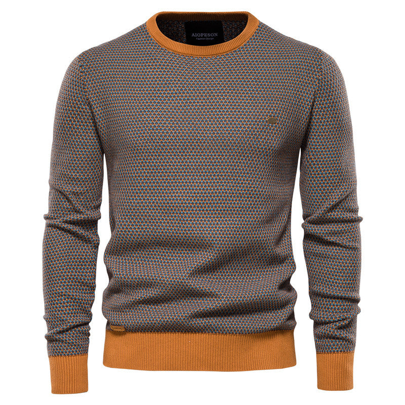 Herren Strickpullover im modernen Wabenmuster mit angenehmem Tragegefühl R&B