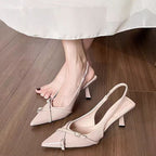 Damen Slingback-Pumps mit modischem Riemchen und eleganter Spitzform R&B