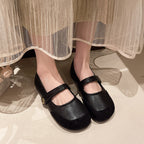 Damen elegante Ballerinas mit dekorativem Riemchen und hochwertiger Sohle EB