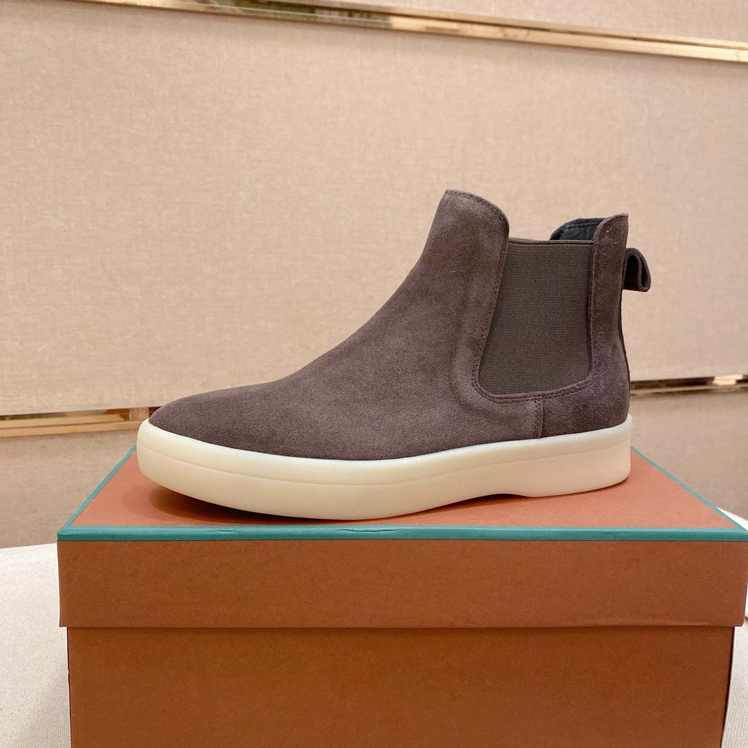Damen Chelsea Boots aus hochwertigem Wildleder mit flexiblem Gummizug R&B