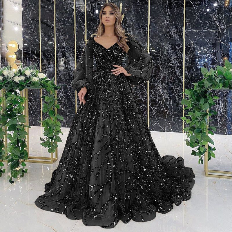 R&B | Socialite Aura Königin Langes Kleid