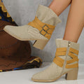 Vintage Dicke Absatzstiefel R&B