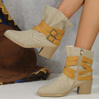 Vintage Dicke Absatzstiefel R&B