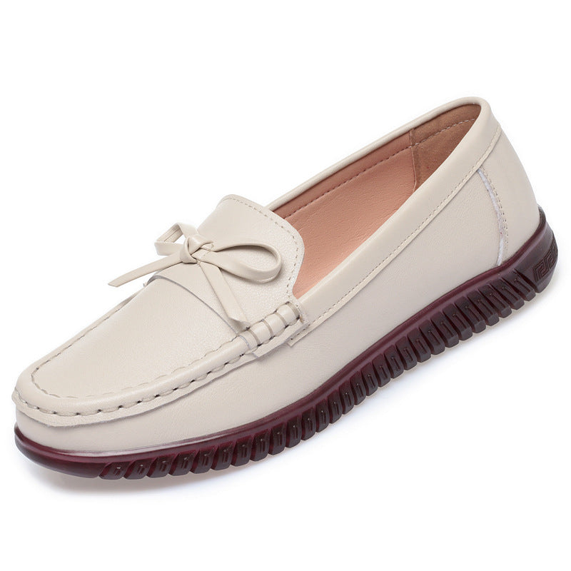 Damen Elegante Mokassins mit modischem Schleifendetail und rutschfester Sohle R&B