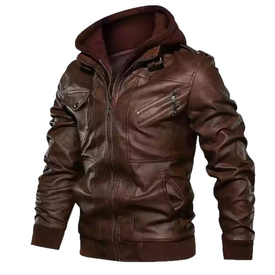Herren modische jacke mit abnehmbarer Kapuze R&B