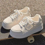 Damen Sportliche Sneaker mit luftdurchlässigem Obermaterial und stabiler Plateausohle R&B