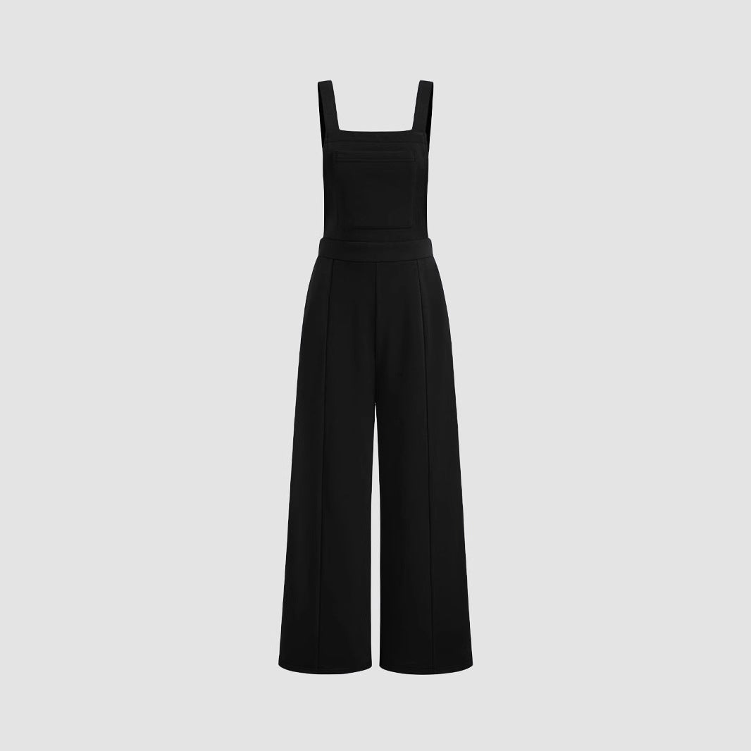 Damen Overall mit weitem Bein und praktischen Taschen R&B