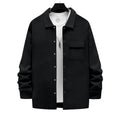 Herren lässige Freizeitjacke mit strukturiertem Design und praktischen Taschen R&B