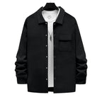 Herren lässige Freizeitjacke mit strukturiertem Design und praktischen Taschen R&B