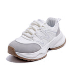 Damen modische Chunky Sneakers mit atmungsaktiver Oberfläche und stabiler Profilsohle R&B
