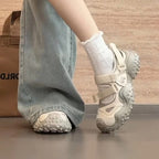 Damen Outdoor-Sneaker mit atmungsaktiver Mesh-Oberfläche und rutschfester Profilsohle R&B