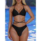 Damen Triangel-Bikini mit verstellbaren Bändern und elegantem Schnitt R&B