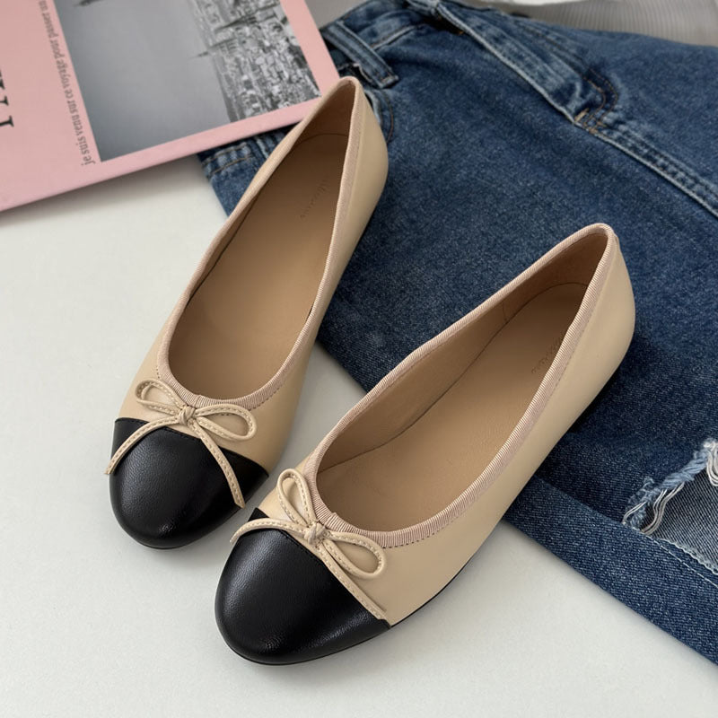 Damen Ballerinas mit zeitlosem Design und eleganter Schleifenapplikation R&B