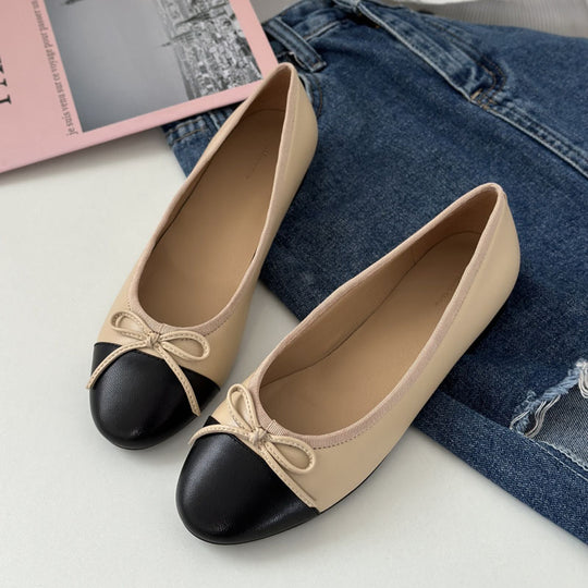 Damen Ballerinas mit zeitlosem Design und eleganter Schleifenapplikation R&B