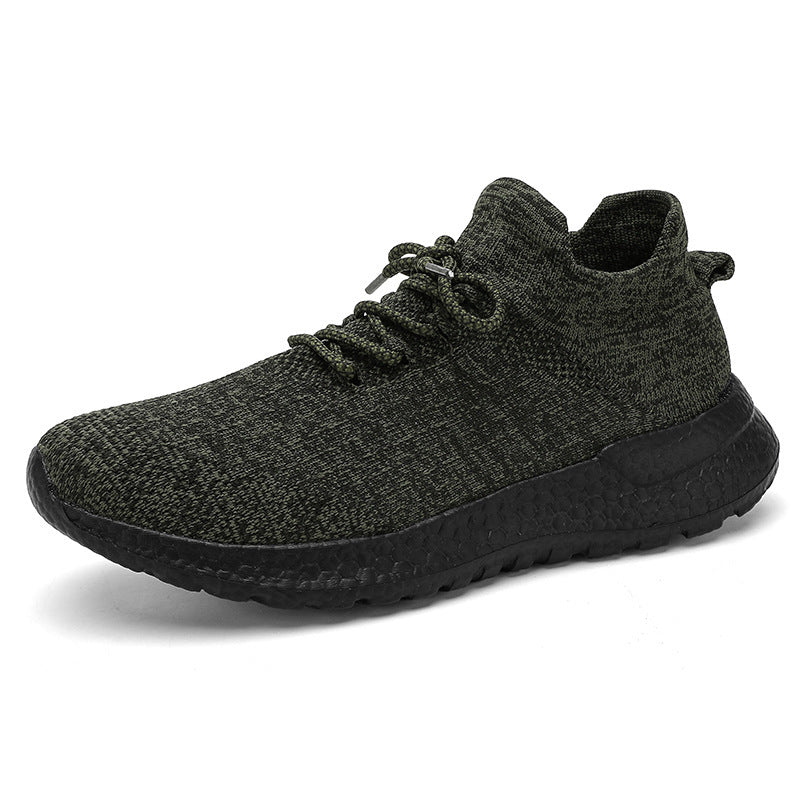 Damen sportliche Sneaker mit atmungsaktiver Strick-Oberfläche und stabiler Sohle R&B