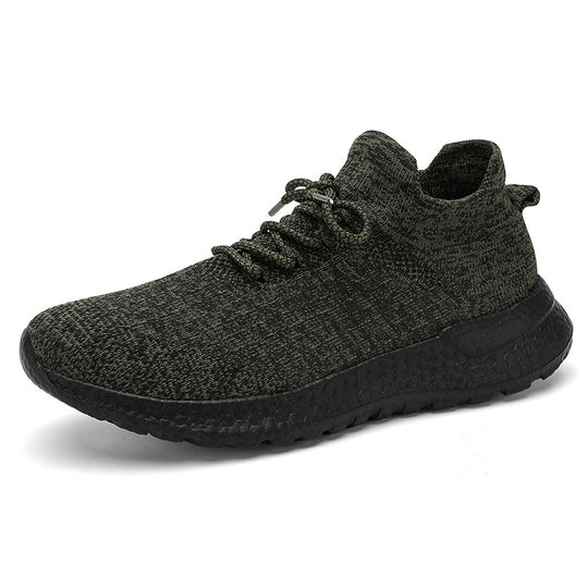 Damen sportliche Sneaker mit atmungsaktiver Strick-Oberfläche und stabiler Sohle R&B