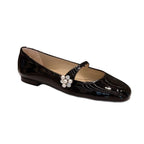 Damen Ballerina-Schuhe mit elegantem Riemendesign und dekorativem Strass-Detail